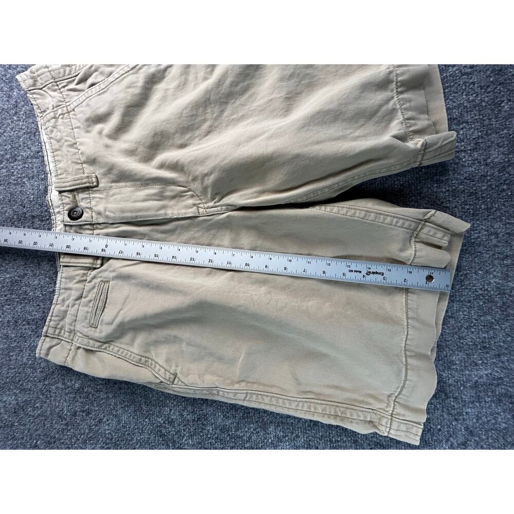 American Eagle Classic Chino Shorts Mens 32 Khaki Flat Front Casual Cotton - Picture 8 of 11